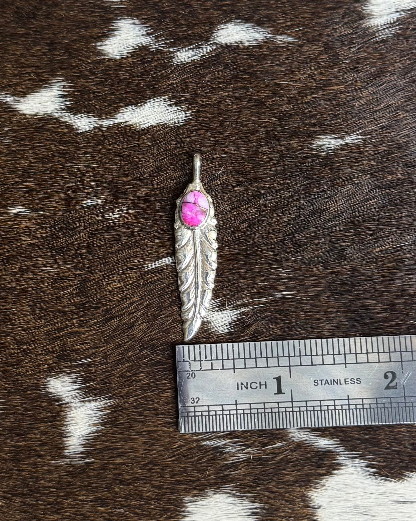Pink Feather Pendant *Native