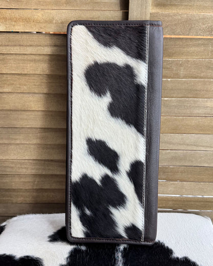 Cowhide & Tooled Jewelry Travel Case *Chocolate Brown