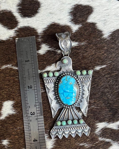 Blue Thunderbird Pendant *Native