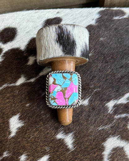 Cotton Candy Square Ring Adj. *Native