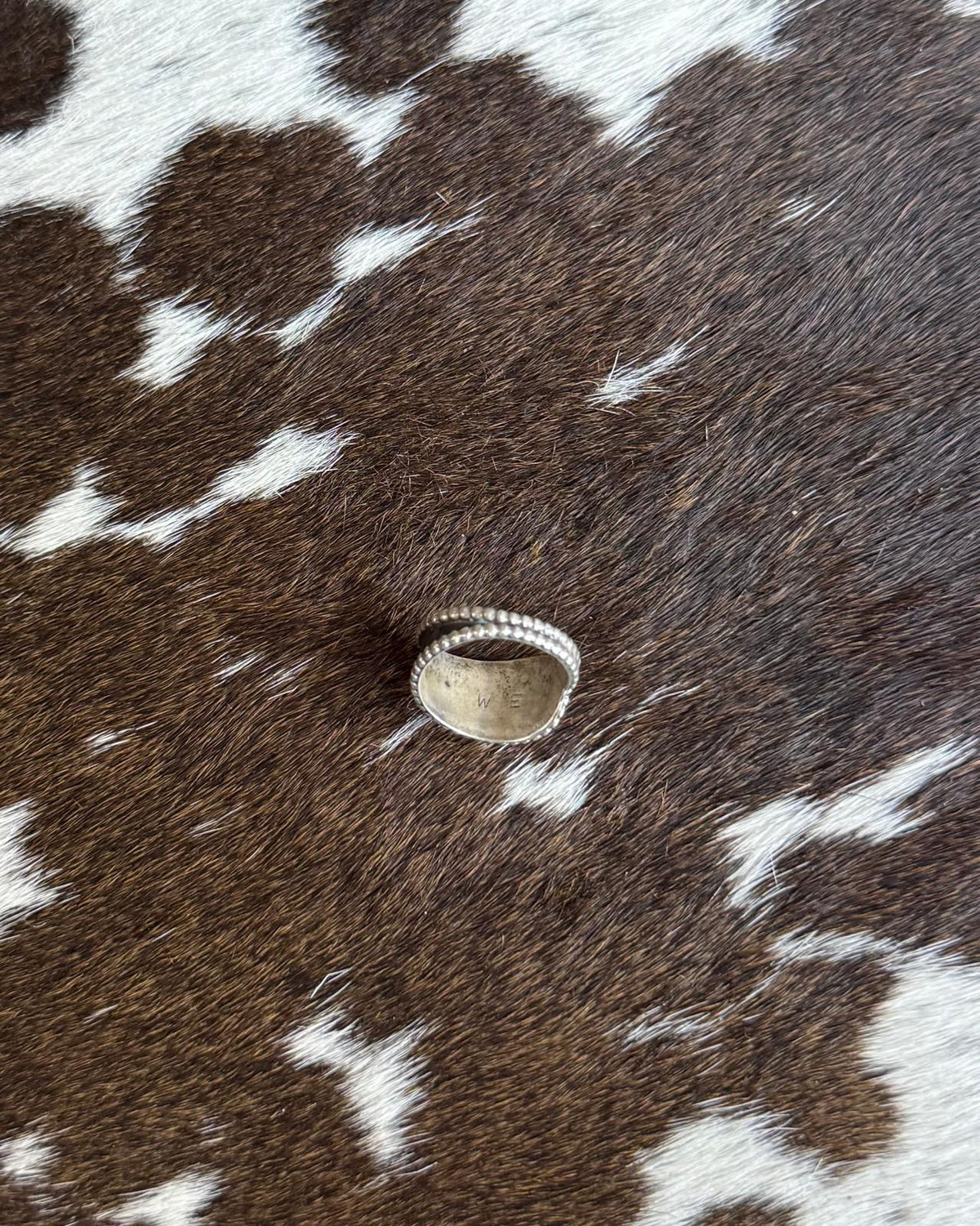 Sz 6 2 Stone Heart Vintage Ring * Native