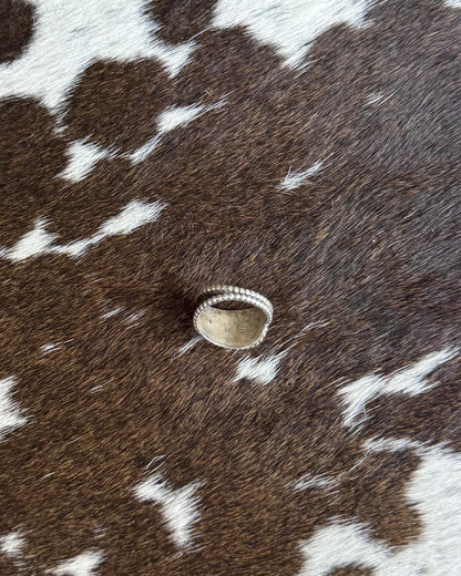 Sz 6 2 Stone Heart Vintage Ring * Native