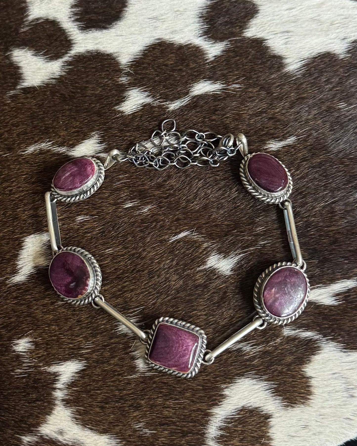 Purple Spiny 5 Stone Choker *Native