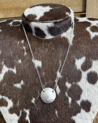 Stamped Pillow Pearl Necklace *Native