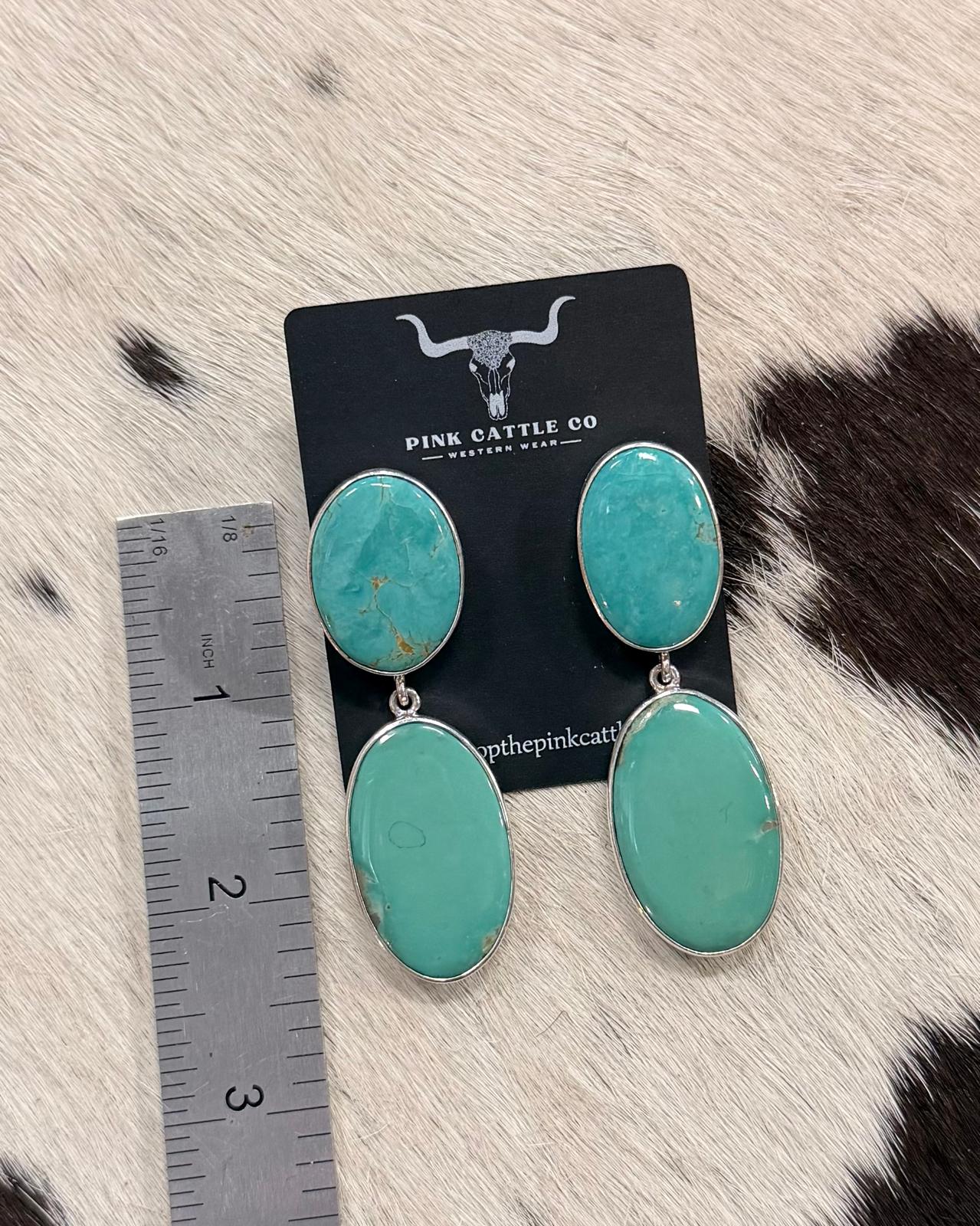 Federico Jimenez Green Oval Dangles