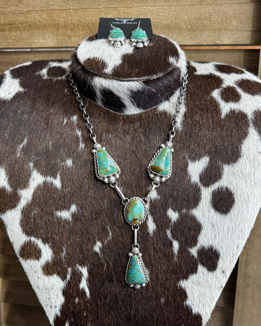 Kingman Turquoise Lariat *Native