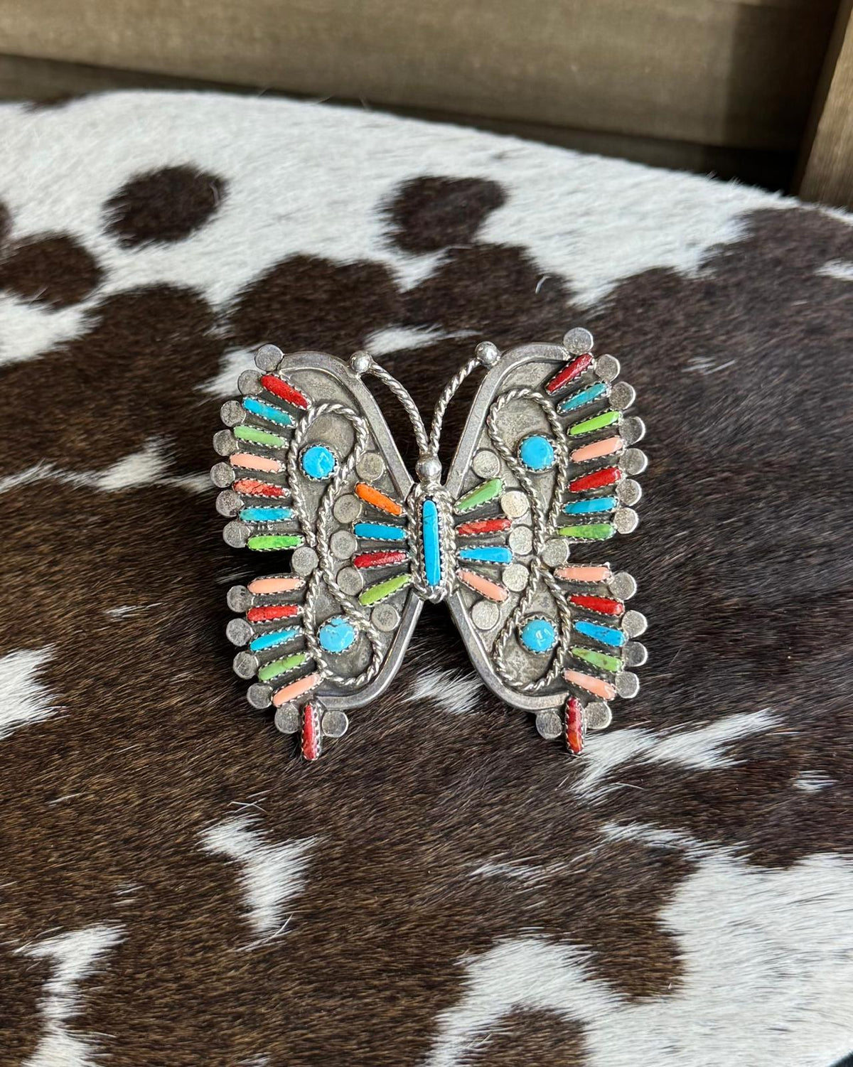Multi Color Butterfly Ring Sz 9.5 *Native