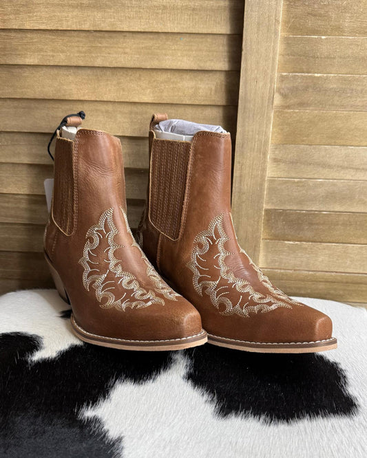 Brown Mayra Booties *Size Down