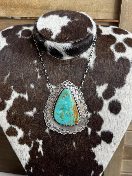 Chunky Royston Stone Statement Necklace *Native