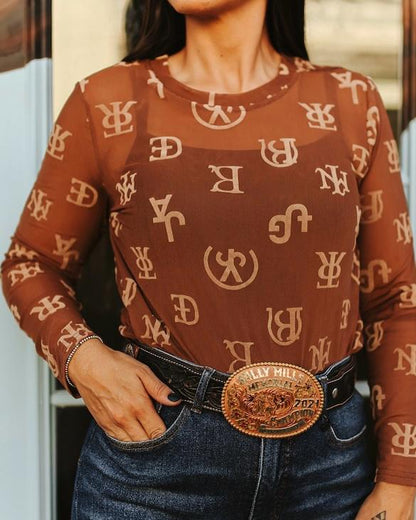 Saddle up Mesh Top