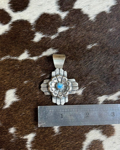 Golden Hills Flower Cross Pendant *Native