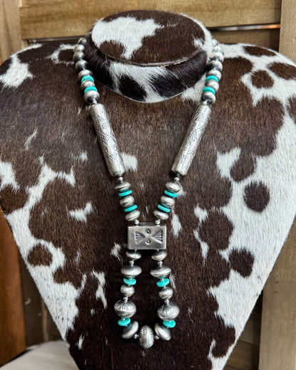 Handmade Pearl & Turquoise Jacla *Native