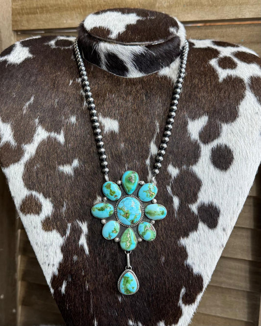 Sonoran Cluster & Pearl Lariat Necklace *Native
