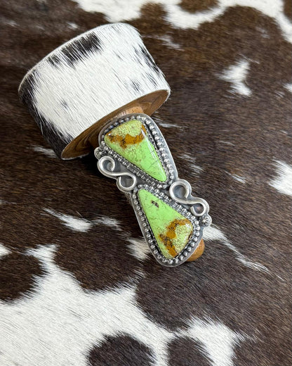 Carico Lake Turquoise Adjustable Ring  *Native