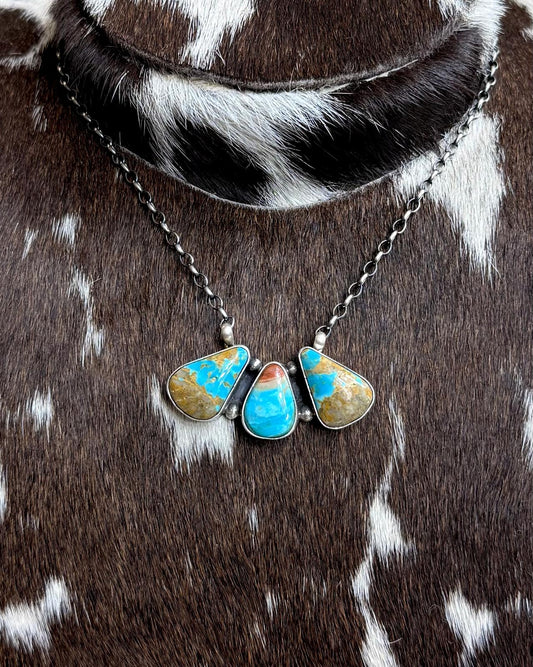16" 3 Stone Necklace *Native