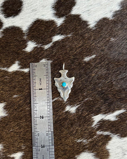 Turquoise Arrowhead Pendant *Native