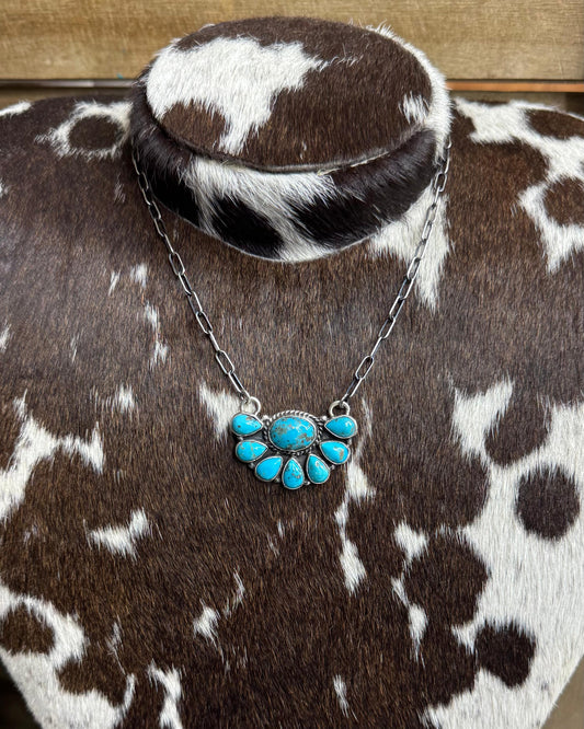 20” Turquoise Half Cluster*Native