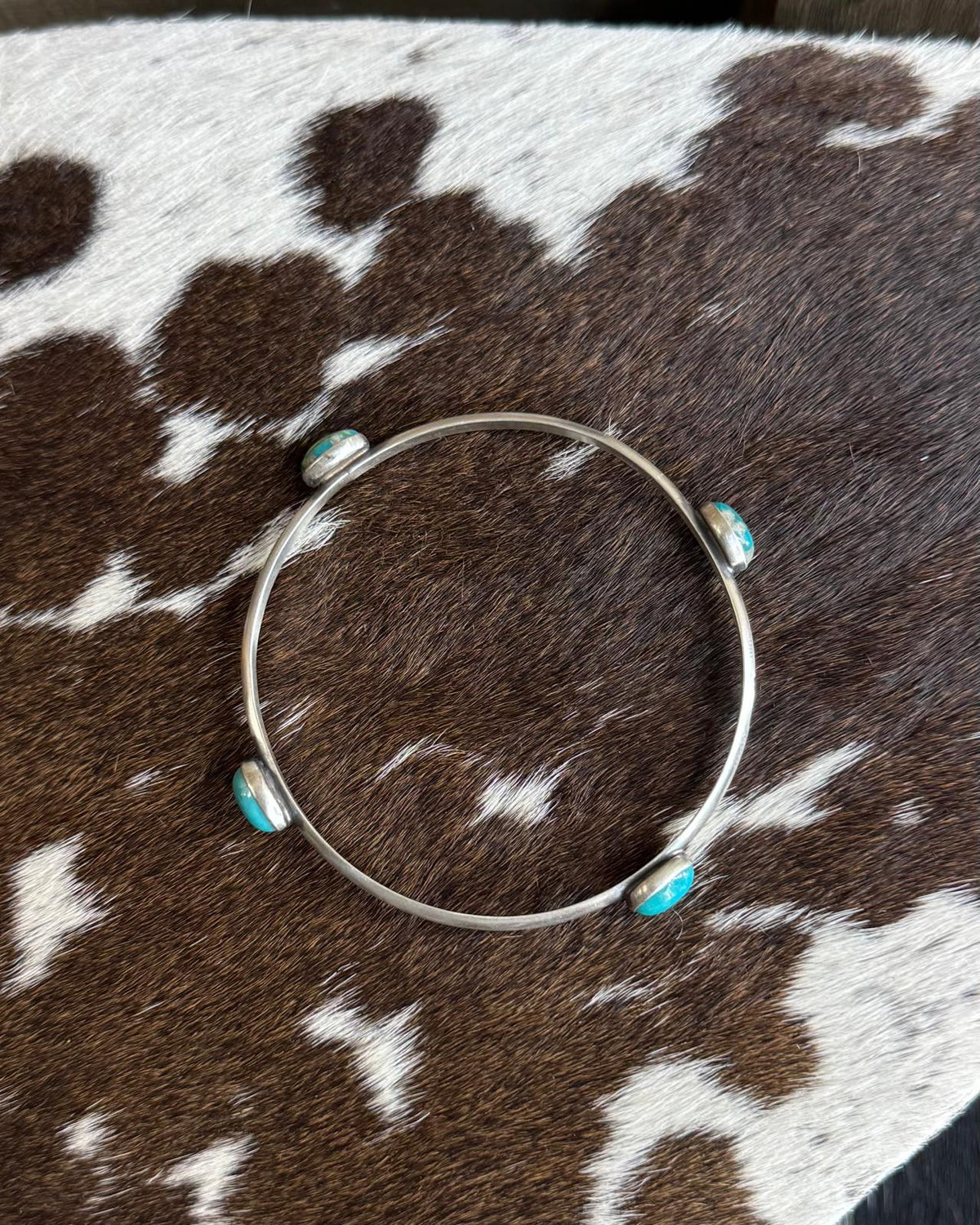 Blue Kingman 4 Stone Bangle