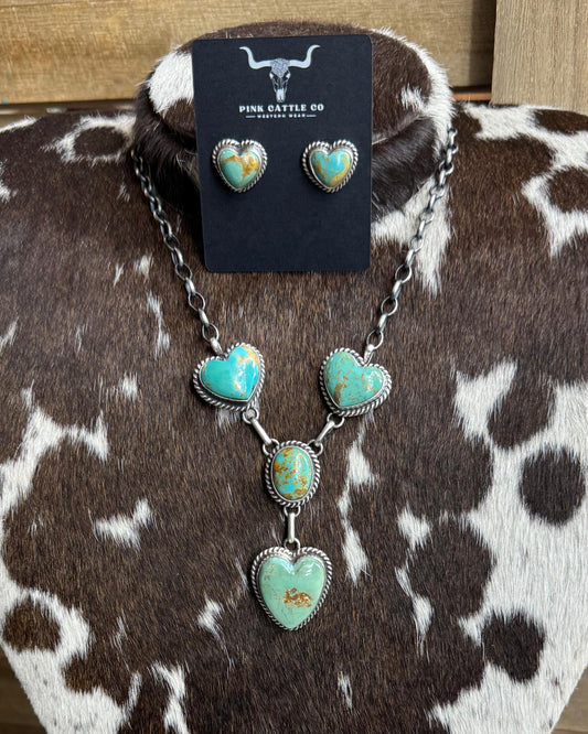 Multi Heart Lariat Necklace *Native