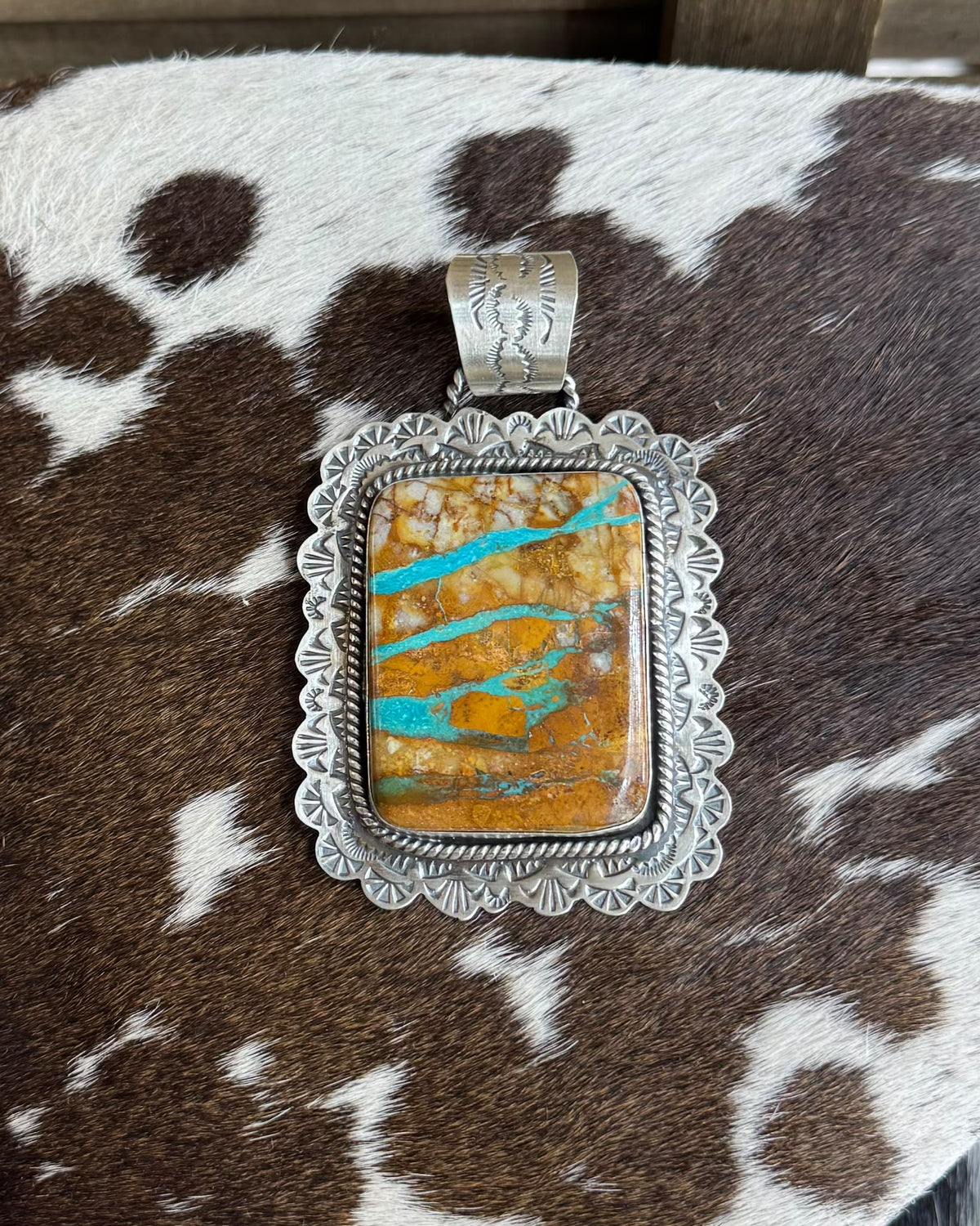Royston Ribbon Square Pendant *Native