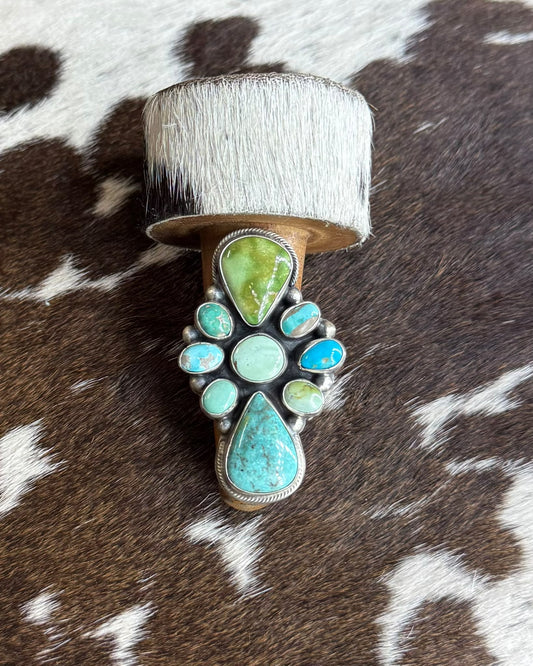 Multi Stone Adj Ring * Native