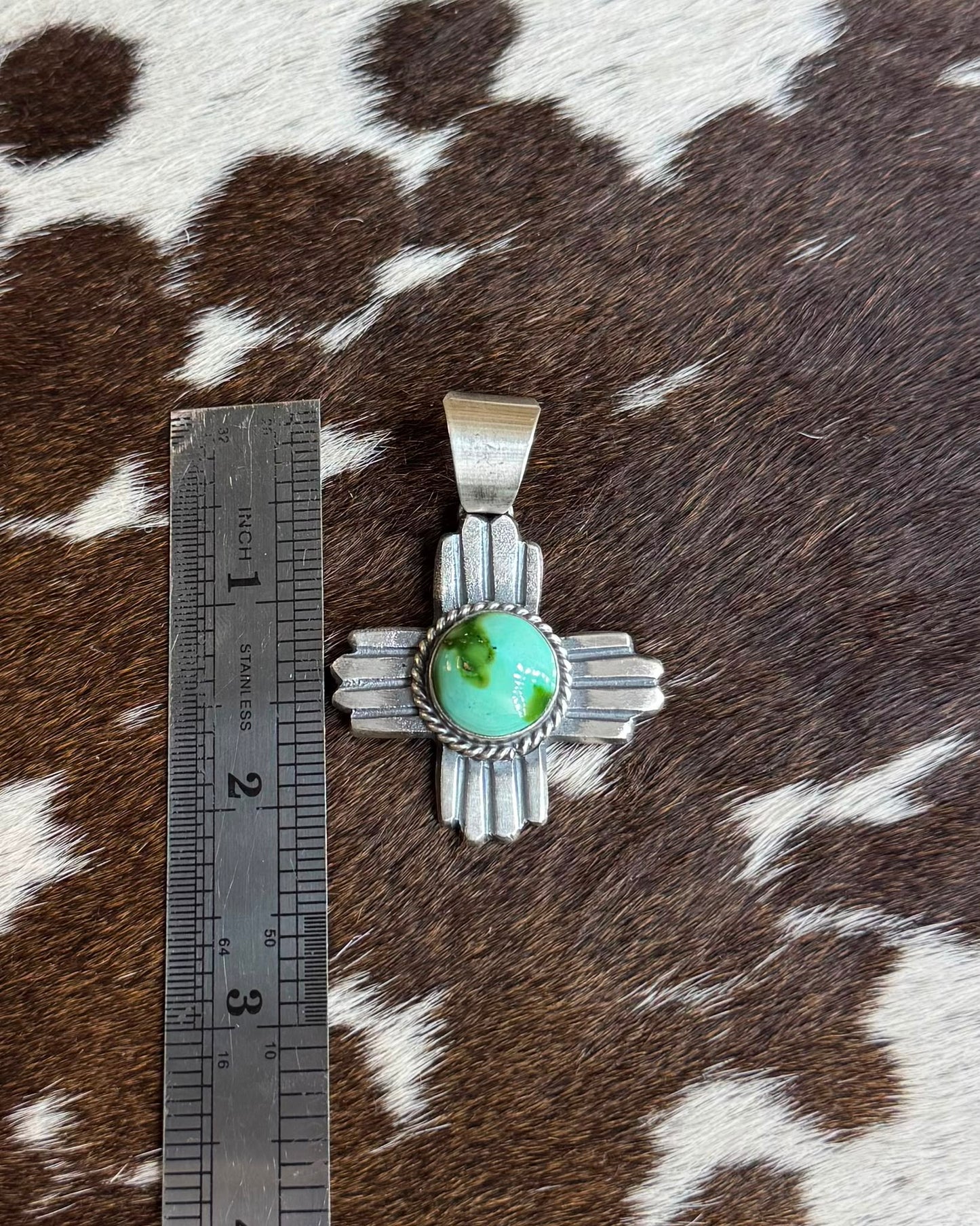 Green Cross Pendant *Native