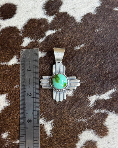 Green Cross Pendant *Native