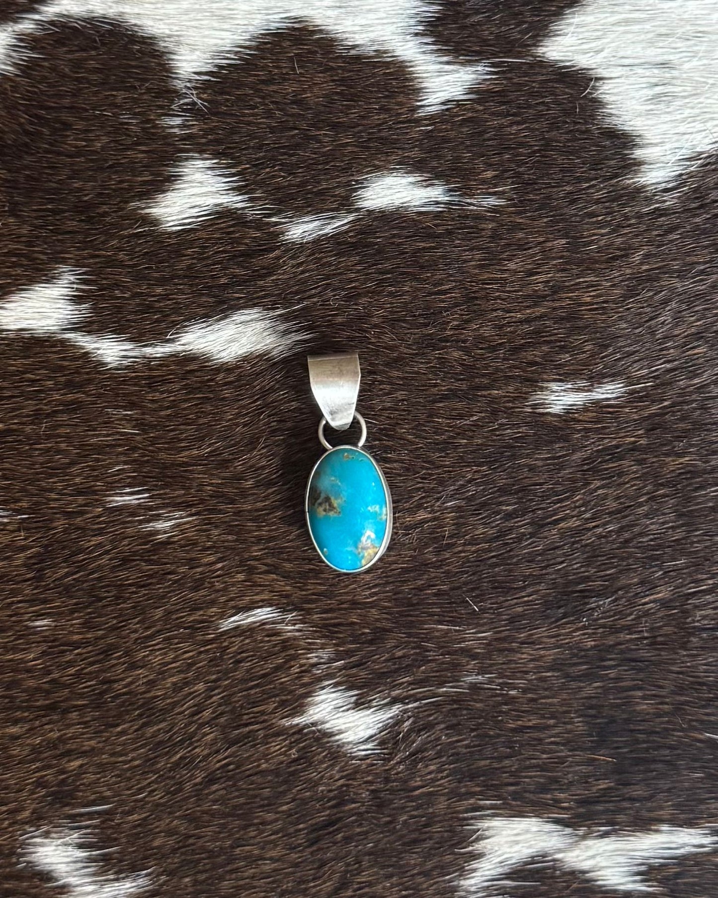 Simple Dainty Turquoise Pendant *Native