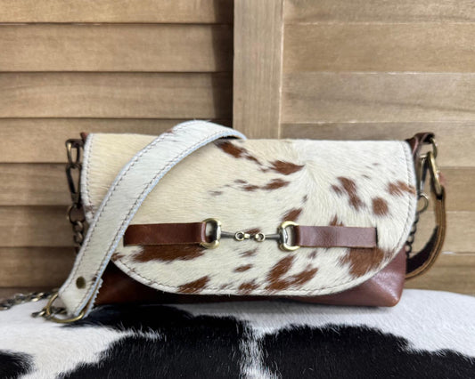 Cowhide Crossbody Leather Purse