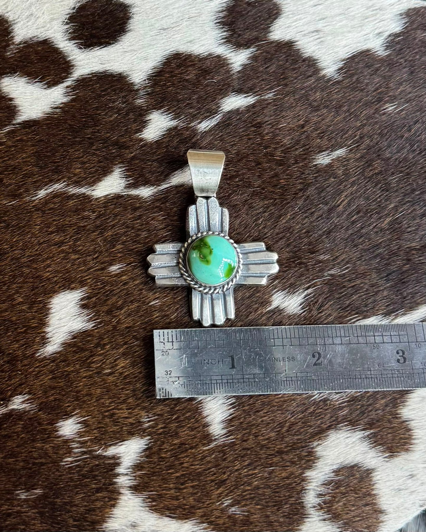 Green Cross Pendant *Native