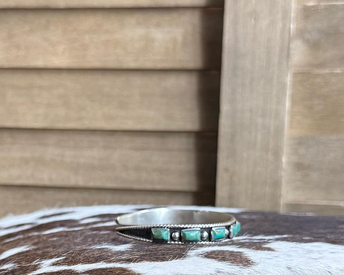Turquoise Squate Studded Cuff *NonNative