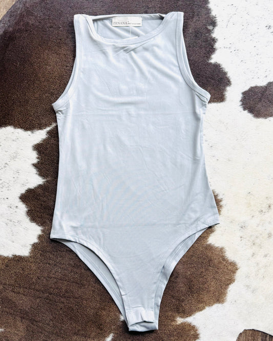 Elevated Basic Bodysuit *LT Gray