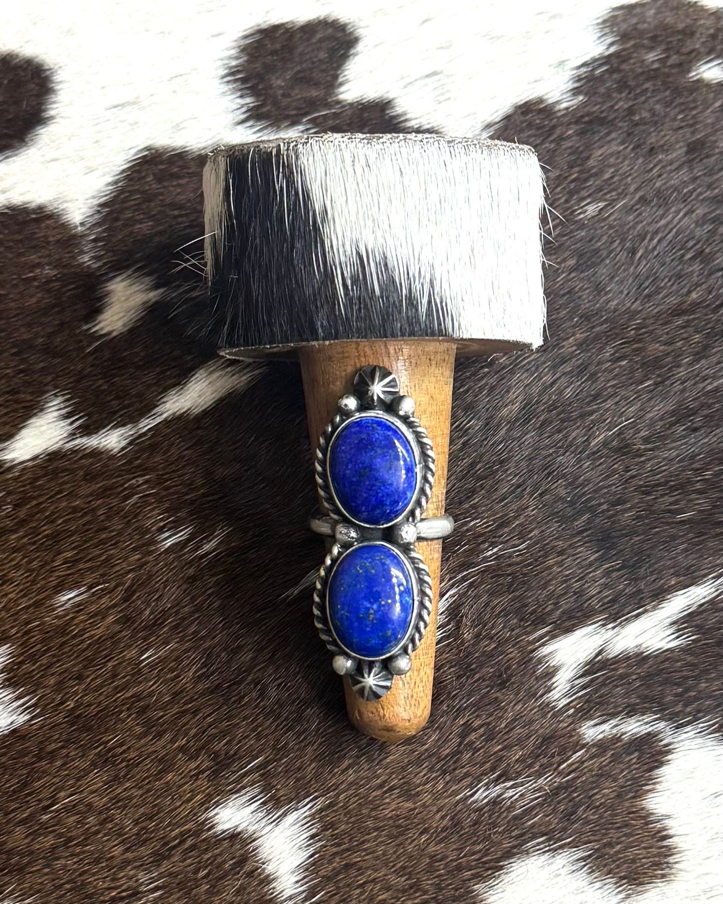 Double Stone Lapis Ring *Native