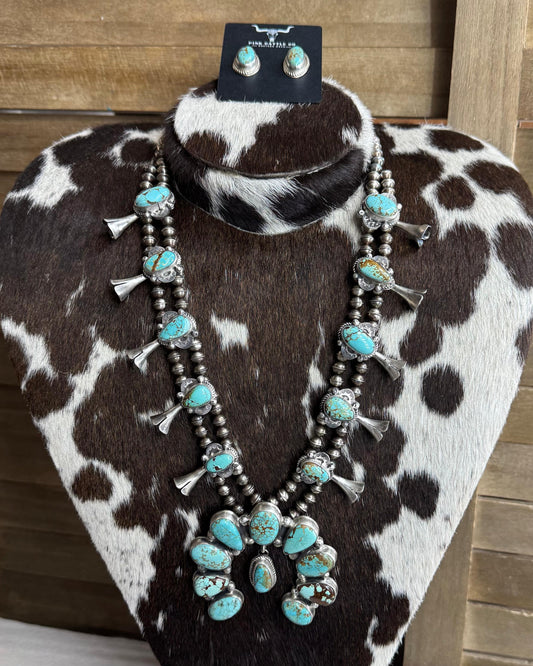 Mine #8 Squash Blossom Statement Necklace *Native