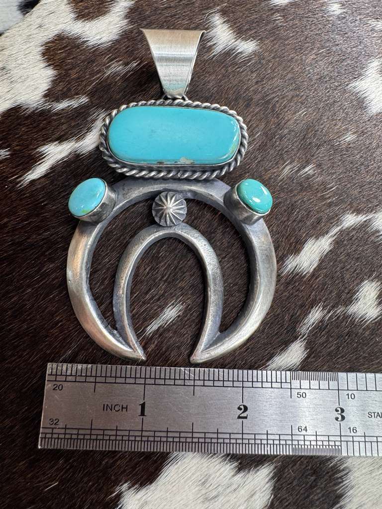 Turquoise Naja Pendant *Native