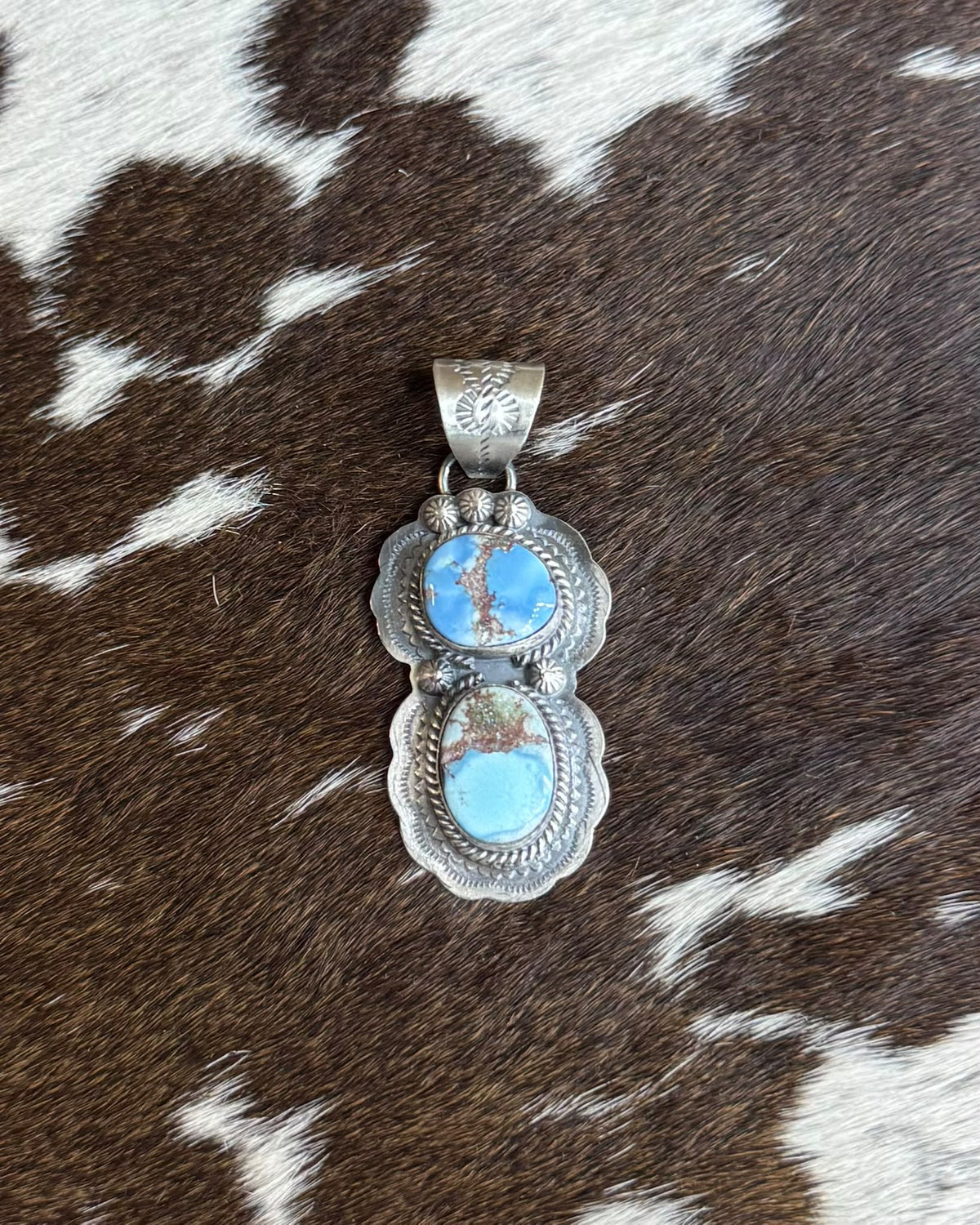 Golden Hills Double Stone Pendant *Native