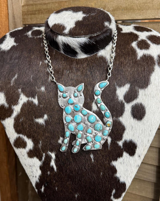 Pebbled Cat Necklace *Non- Native