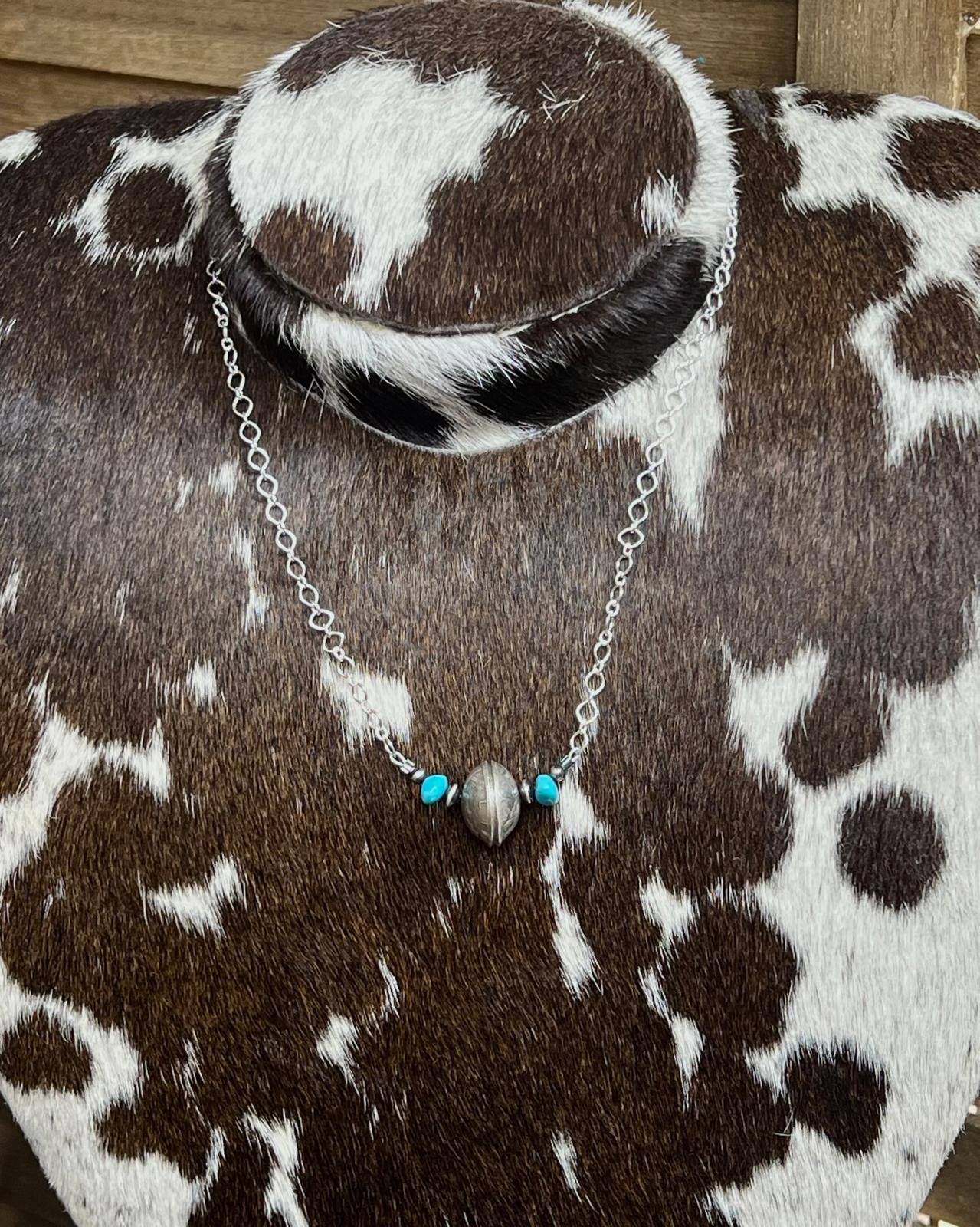 Domed Liberty Coin Bead Necklace