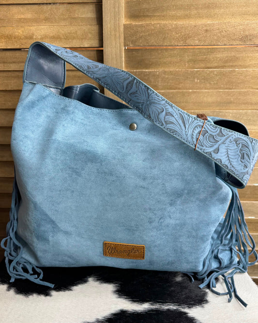 Wrangler Blue Suede Bag