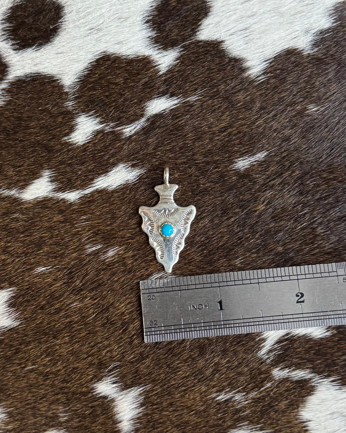 Turquoise Arrowhead Pendant *Native