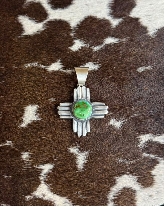 Green Cross Pendant *Native