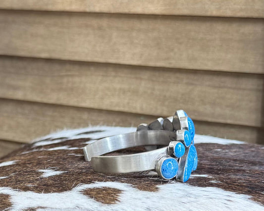 Denim Lapis Muti Stone Cuff *Native