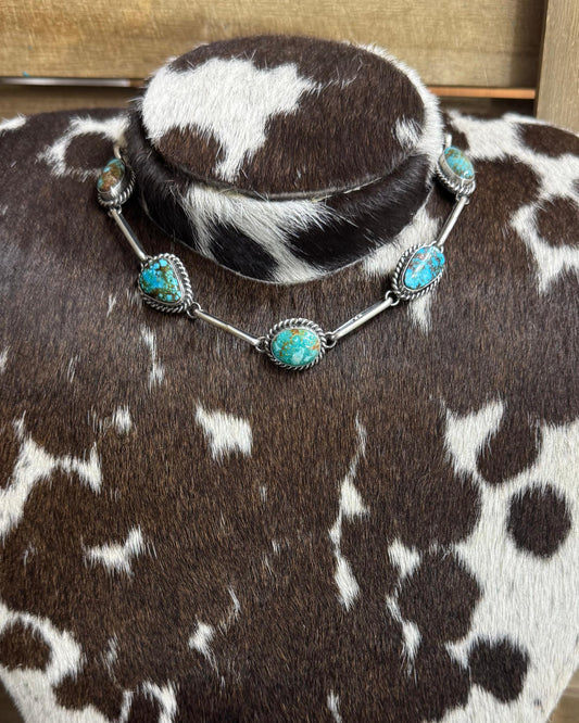 Webbed Kingman 5 Stone Choker *Native