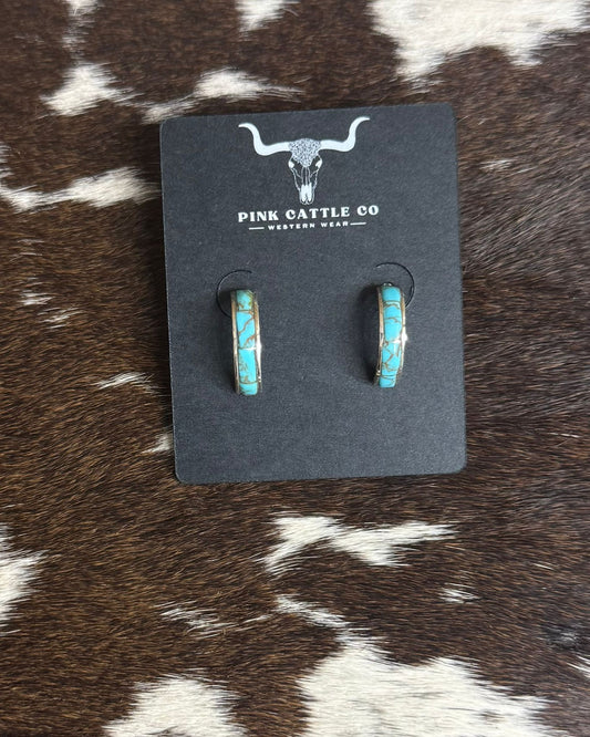 Kingman Inlay Hoops *Native