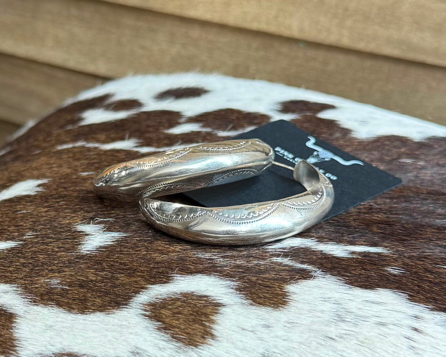 Sterling Pattern Half Hoops *Native