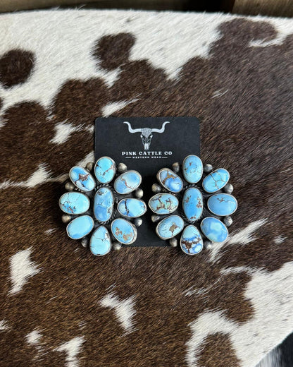 Golden Hills Cluster Earrings *Native