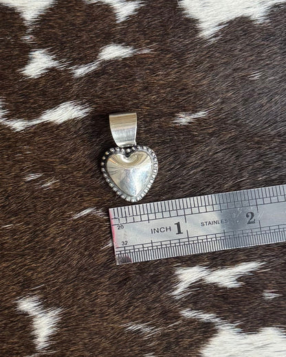 Sm Heart Puffy Pendant * Native