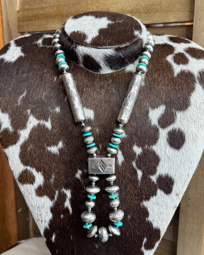Handmade Pearl & Turquoise Jacla *Native