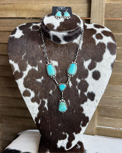 Kingman Turquoise Lariat *Native