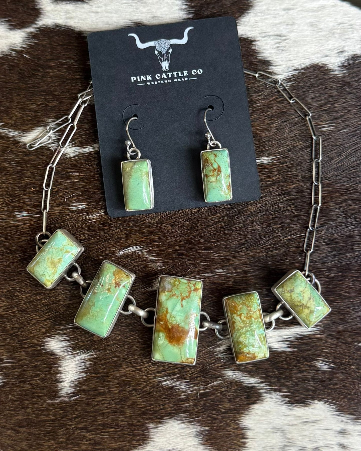 Rena Shelly Green Necklace Set *Native